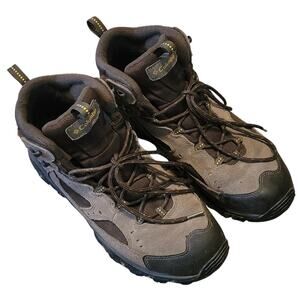 Columbia Coretek Men's Waterproof Hiking Boots Brown Suede and Mesh Size 12 EUC